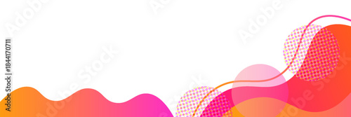 template banner with gradient color. design with liquid shape.