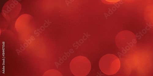 red bokeh light leaks overlay effect, Abstract bokeh light on dark background, red christmas background with bokeh, retro film grain noisy texture.