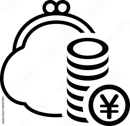 がま口財布のアイコン