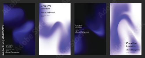 Vector fluid gradient poster template. trendy Covers Design, with a modern concept style