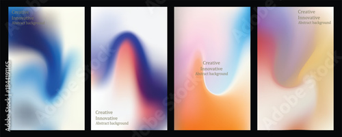 Vector fluid gradient poster template. Trendy front page design for Banner, Poster, Flyer, Invitation and Annual Report, vector illustration eps10