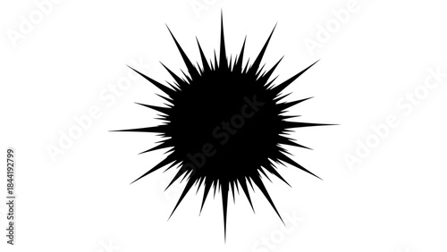 vector illustration of a thorns