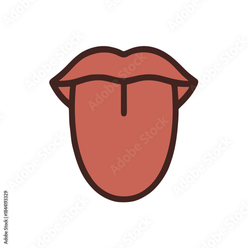 Icon "Umami": A tongue with a fifth taste symbol (besides sweet, salty, sour, bitter).