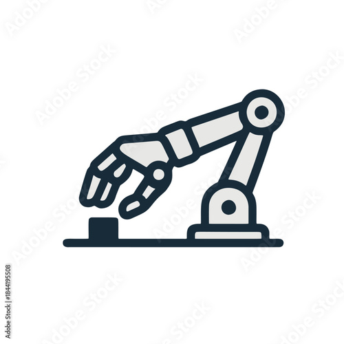 Icon "Automation & Human Oversight" - A robotic hand working