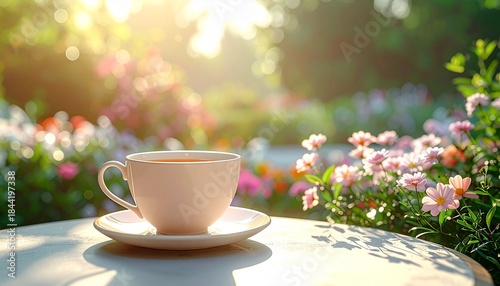 マットな白いコーヒーカップとソーサーを画面端に配置した、無人のミニマルスチルライフ。
背景はほのかな質感のあるニュートラルグレーで、落ち着いた北欧テイストを演出。
柔らかく拡散した自然光が、静かで清潔感のある雰囲気を生み出します。
広告、Web、ライフスタイル、ビジネス用途に使いやすい余白重視の背景素材です。