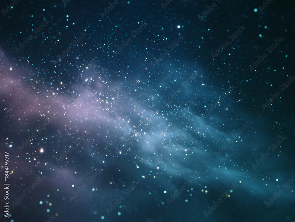 Fototapeta premium 幻想的な星空の背景