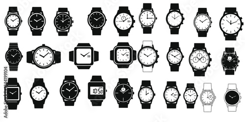 Collection of various watches in different styles and designs