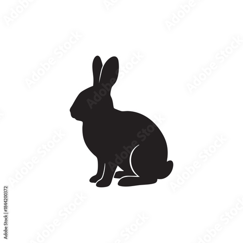Silhouette of a rabbit