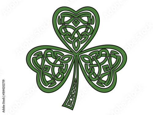 Celtic Knot Shamrock Design