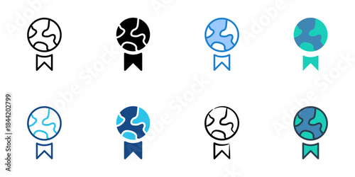 Ecology icon set multiple style vector collection. Editable Stroke 
