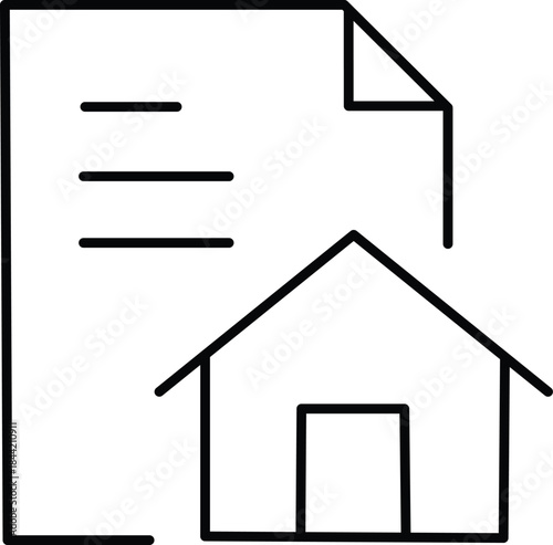 Blueprint overlaying house Vector