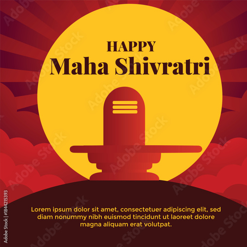 Happy navratri traditional indian festival Post