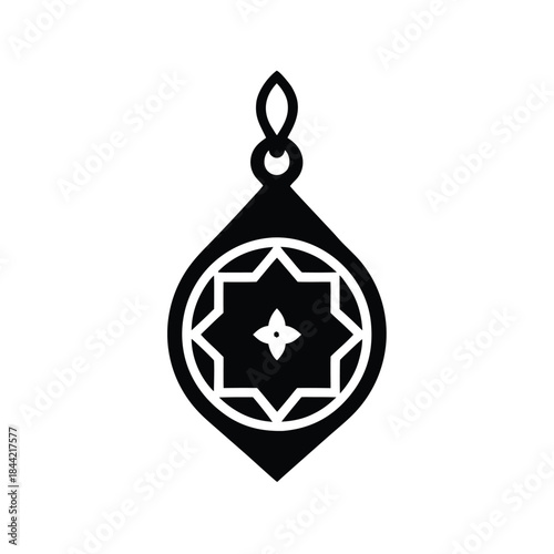 Omani Engraved Pendant Traditional Jewelry