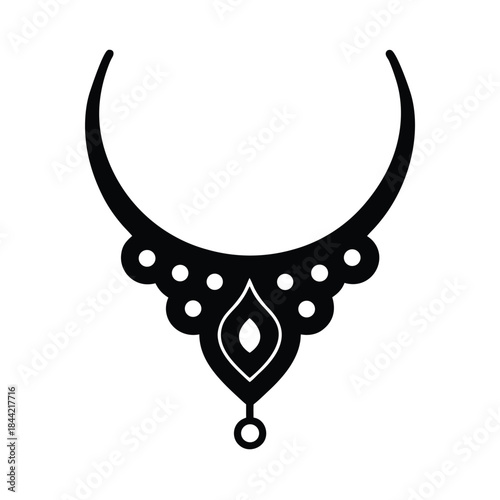 Omani Gold Nose Ornament Traditional Jewelry