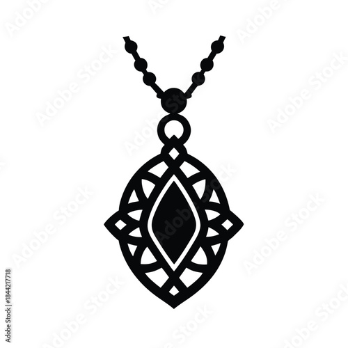 Omani Gold Pendant Traditional Jewelry