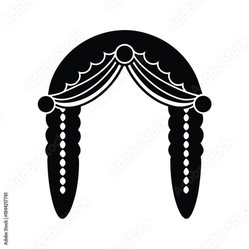 Omani Hair Jewelry Clip Traditional Design