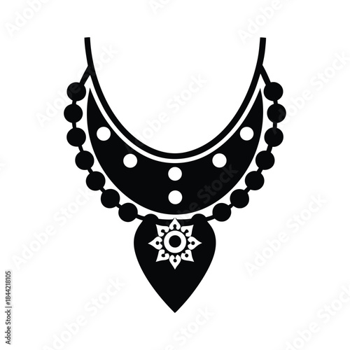 Omani Jewelry Necklace Traditional Icon
