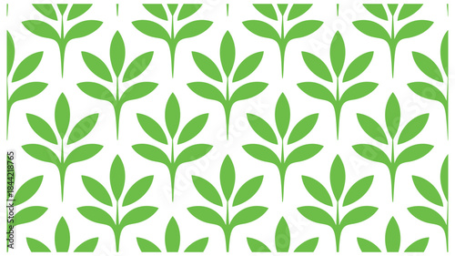 Green leaf pattern