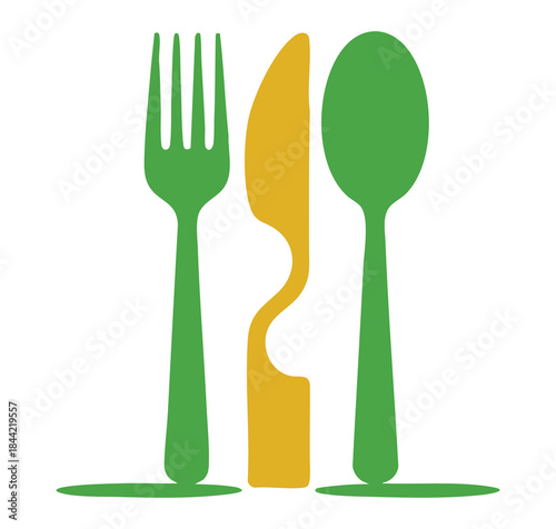 Simple dining utensils Vector