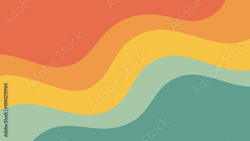 a colorful background with a wave pattern