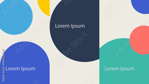 a set of four different colored circles