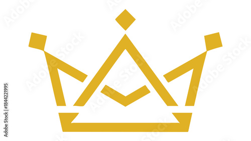 Golden crown symbol Vector