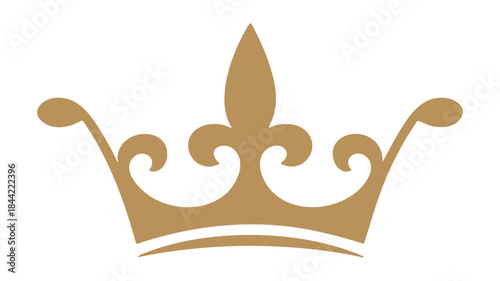 Elegant fleur-de-lis crown Vector