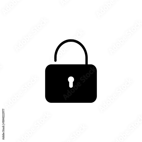 Unlocked padlock icon representing security access or open protection