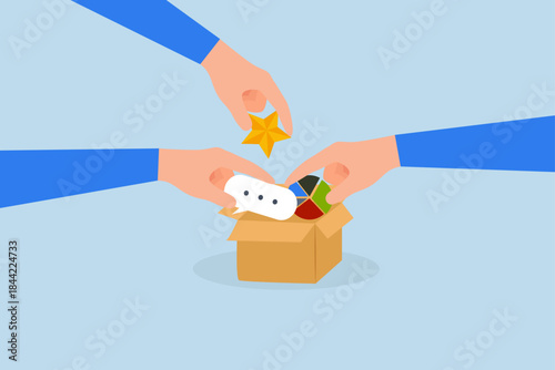 Consolidate report, hand put data or graph consolidate in the box.