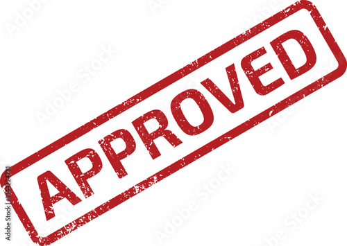 Red textured rubber stamp with the word PAID signifies successful financial transaction and completion