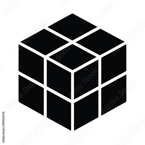 Math Puzzle Cube Icon