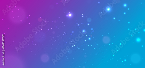 Abstract blue and pink soft with shining starry. Celebration happy grand openning concept.
