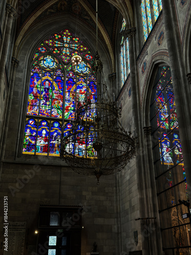 Photography Interior of Votive Church (Votivkirche) in Vienna, Austria – Gothic Revival Arch