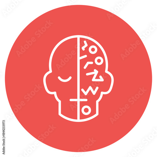Bipolar Disorder icon vector image. Can be used for Psychology.
