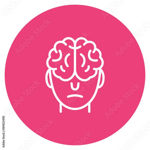 Dementia icon vector image. Can be used for Psychology.