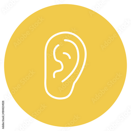 Hearing voices icon vector image. Can be used for Psychology.