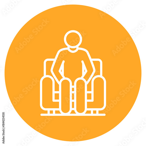 Individual Therapy icon vector image. Can be used for Psychology.