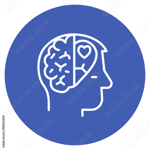 Mental Health icon vector image. Can be used for Psychology.