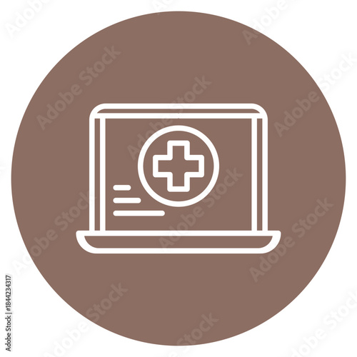 Online Counselling icon vector image. Can be used for Psychology.