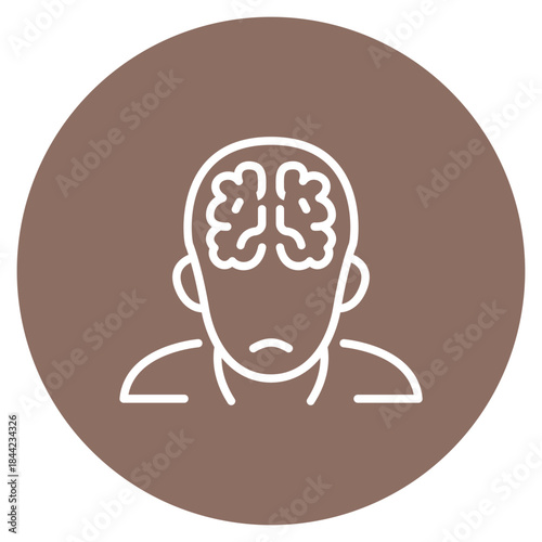 Psychotic Disorders icon vector image. Can be used for Psychology.