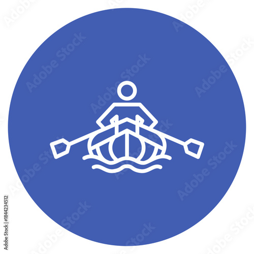 Rafting icon vector image. Can be used for Adventure.