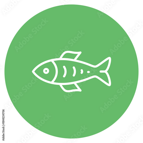 Fish icon vector image. Can be used for Nutrition.