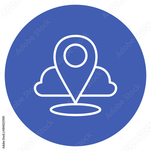 Location icon vector image. Can be used for Laundry.