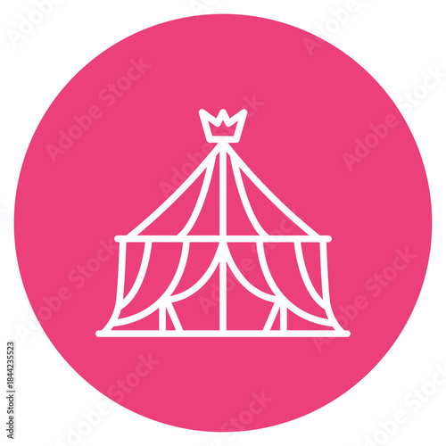 Royal Tent icon vector image. Can be used for Trekking.