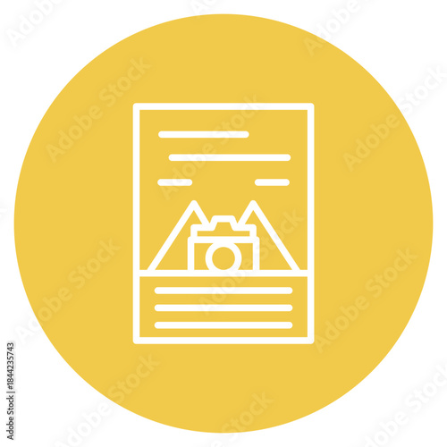 Magazine icon vector image. Can be used for Printing.