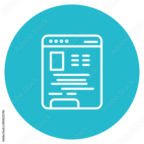 Page Setup icon vector image. Can be used for Printing.