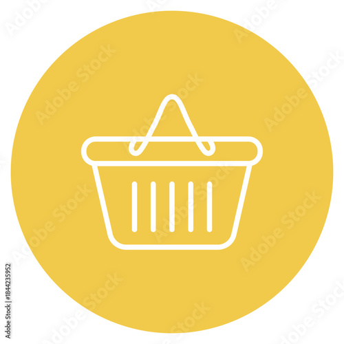 Basket icon vector image. Can be used for Carnival.