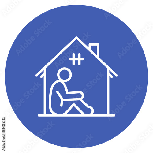 Homeless icon vector image. Can be used for Homeless.