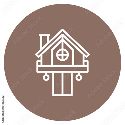 Clubhouse icon vector image. Can be used for Golf.