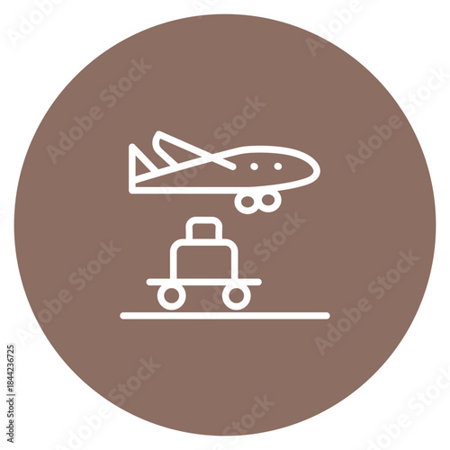 Arrival icon vector image. Can be used for Supply Chain.